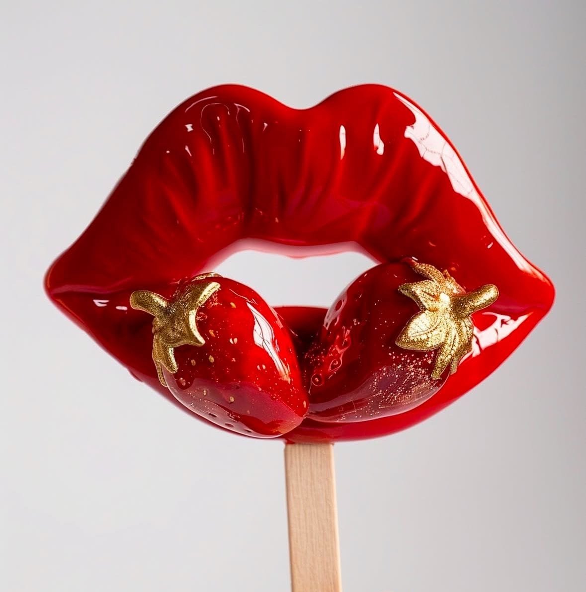 bouche pulpeuse rouge